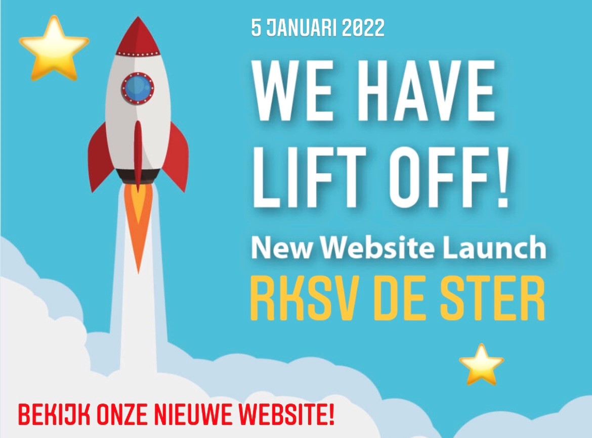 Vanaf vandaag heeft RKSV De Ster een GLOEDNIEUWE website !