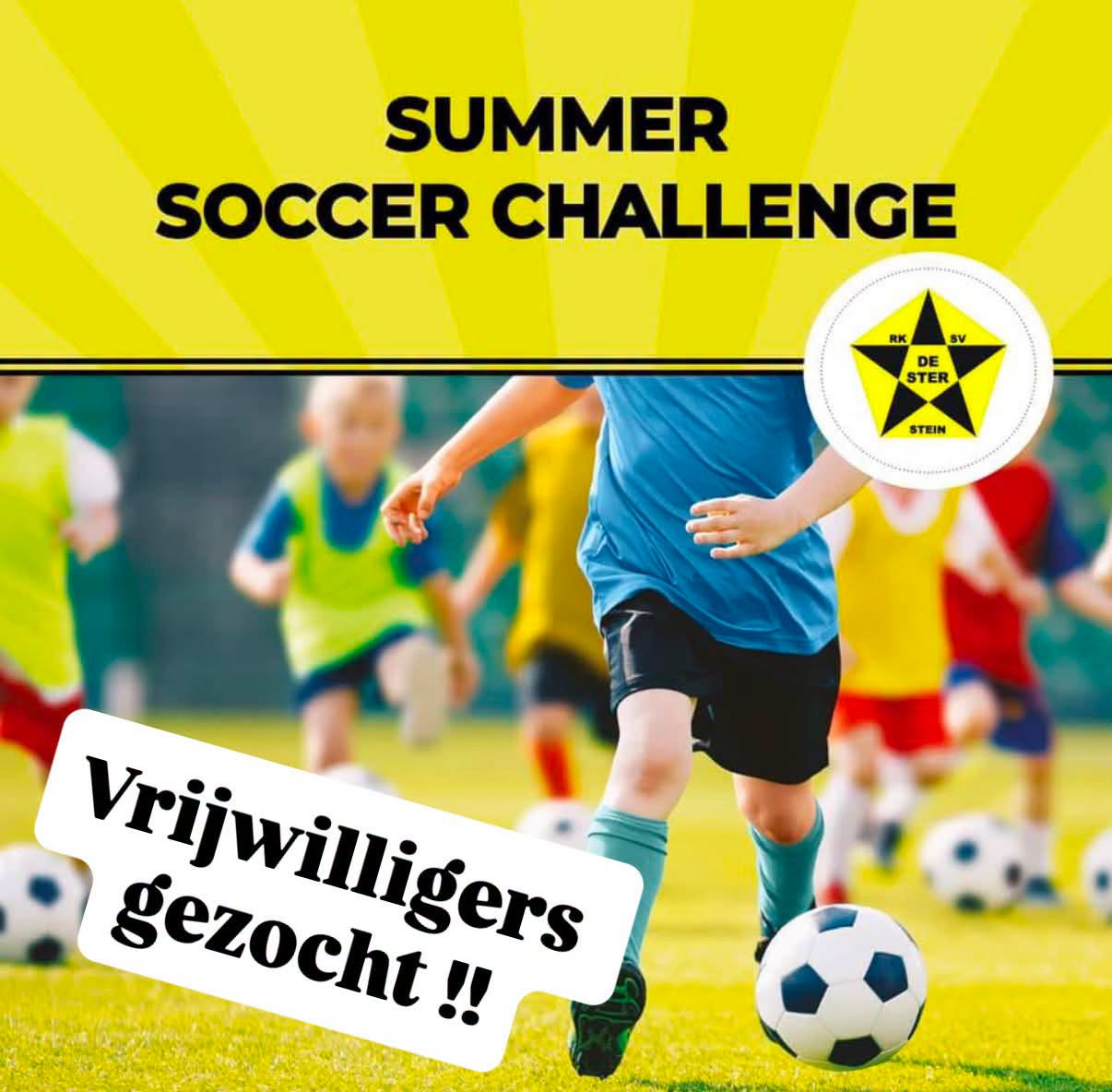 Vrijwilligers gezocht Soccer Challenge 2026